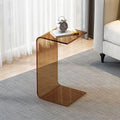 Modern Acrylic C Table Clear Multifunction Side Table for Laptop End Table for Bedroom Living Room Patio