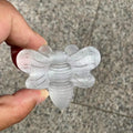 Wholesale  Healing Crystal  Semi Precious Stone Crafts Selenite Bee