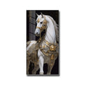 LED Light Decorative Picture Modern Light Luxury Horse to Success Mural for Living Room Decoration