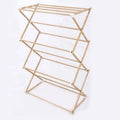 Factory Wholesale New Clothes Drying Laundry Rack Collapsible Solid Hard Wooden Clothes Dryer Rack for Shirts Pants Towels MegaBDM