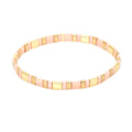 Go2boho   New Fashion Women Braided Beads Strech Bracelet With Pink Color for Girlfriend Gift