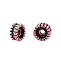 6.2mm Wheel Beads 925 Sterling Silver Unique Wheel Round Spacer Beads for DIY Jewelry Making Finding