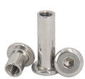 M3 M4 M6 M8 Stainless Steel Flat Head Hex Socket Insert Nut Screw Post Barrel Sleeve Nut