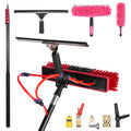 20-60 Feet Plastic Aluminum Telescopic Cleaning Tools Kit Solar Panel Window Brush Equipment Sustainable for Effective Cleaning