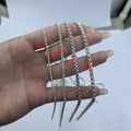 Jewelry S925 Silver Thick Round Box Chain for Bracelet Necklace Making Flat Rolo Chain