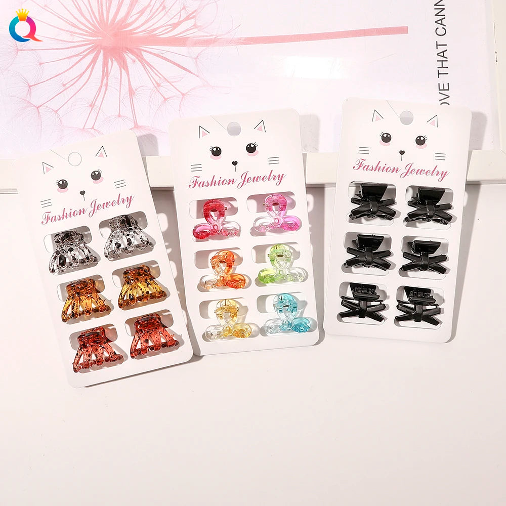 QIYUE Cute Mini Hair Accessories for Youth Girls Best Hair Claw Clip for Babies Thin Short Hair