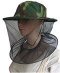 Beekeeping Outdoor Hats Anti Bee Insect Bug Mosquito Hat Cotton Camouflage Shawl Hat With Veil