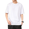 S-5XL Cotton T-shirt Men's Short Sleeved Loose Solid Color Work Clothes Team Building Corporate Culture Shirt Printing logo