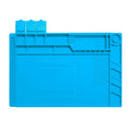450mm*300mm Silicone Soldering Mat Insulation Heat Resistant Pad Board for BGA Workbench Cell Phone Laptop Repairing
