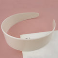 3.8cm 1.5 Inch White Wide Plastic Hair Headbands for DIY Women Hair Accessories Plain Raws Hairbands Base Hair Hoops