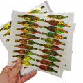 Tamper Evident Golden Seal Security Holographic Adhesive Sticker with PET Material