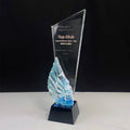 2024 New Design Rainbow Crystal Glass Awards Plaque Trophy MH-NJ0349