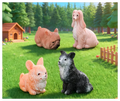 Garden Miniatures Manufacturer Mini Animal Figure Wholesale Resin Dog Statues Corgi Border Collie Fadou Afghan Hound 3D Kid Toys