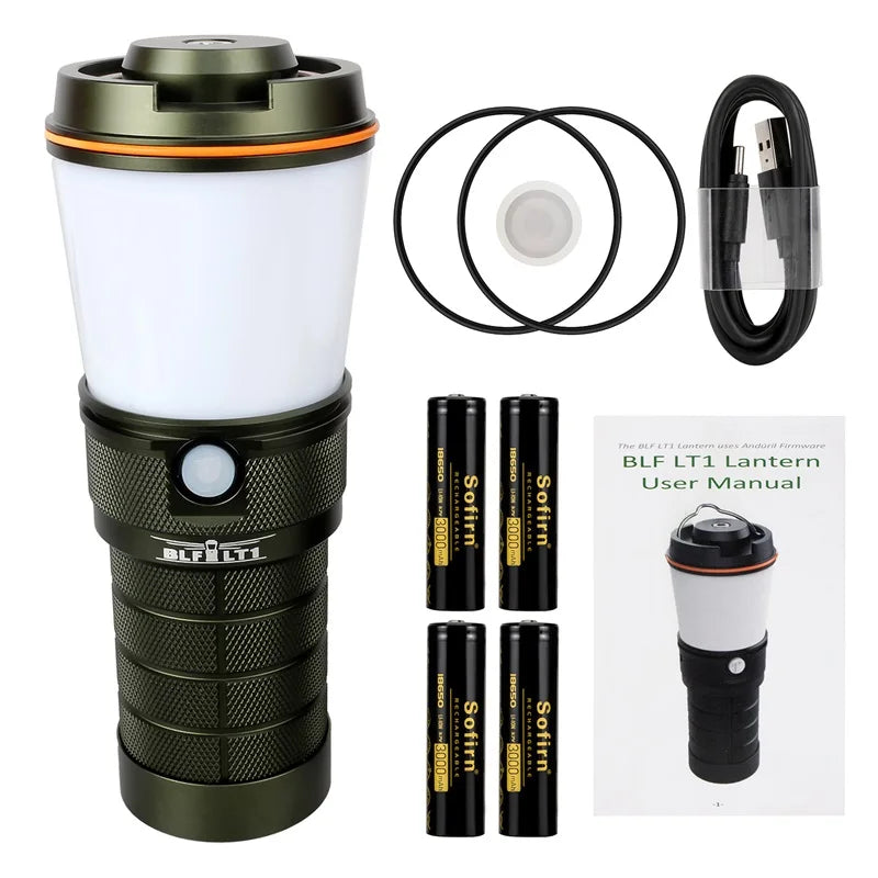 2023 Hot New Style Lithium Battery Waterproof Multifunction Rechargeable Led Camping Light Flashlight