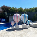Large pink Fiberglass Hot air Balloon Over Sized Statue Candyland Birthday Wedding Baby Shower Party Decorations