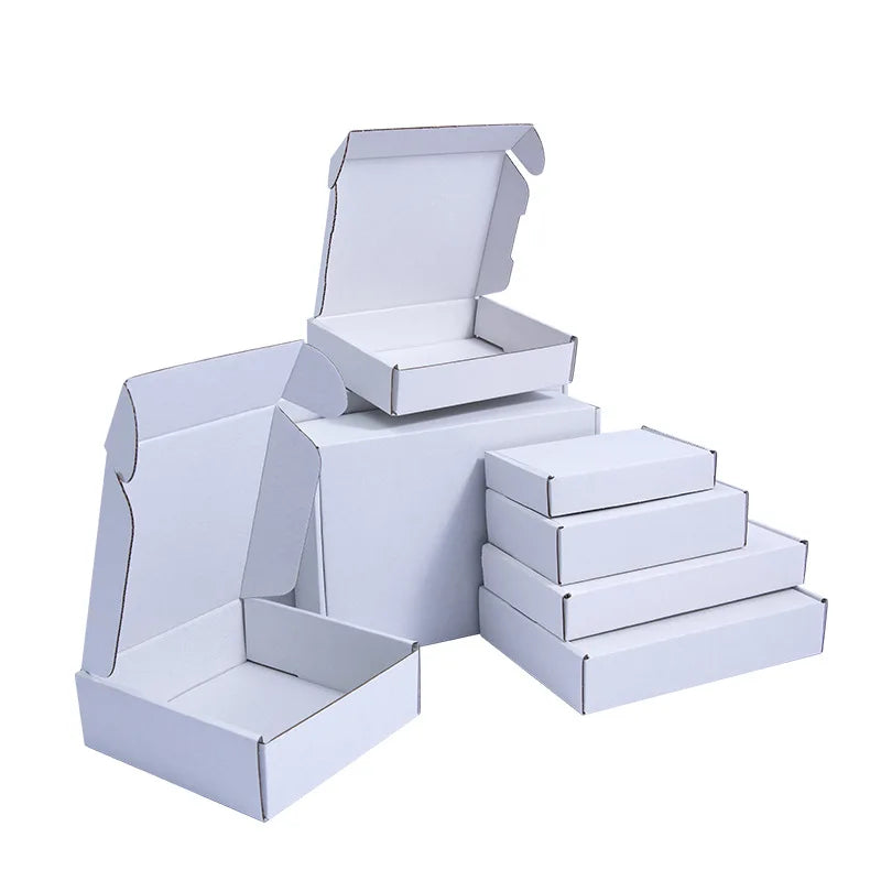 A4 A5 A7 5-Ply Matte White Plain Mailer Shipping Carton Box for Clothing Packaging E-Commerce Company