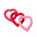 Hot Sale Valentines Day Dog Rope Toys  Love Heart Dog Rope Chew Toy  for Small Medium Dogs