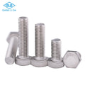Custom DIN 933 Full Thread Stainless Steel Flat Head Bolt M6x60 M32 M33 A2/A4 Plain Finish