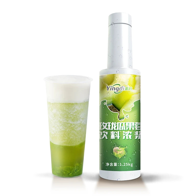 Yingdi Meilong Melon Fruit Puree Drink & Beverage Concentrated Fruit Puree Pulp for Boba Tea Ingredients