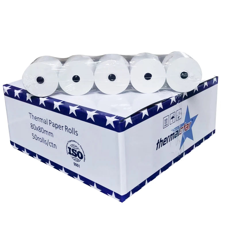 Coreless 57x30 57x35 Cash Register Roll Thermal Paper for Pos Machine