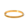 New Model Stainless Steel 18k Gold Plated Mesh Chain Wide Band Cuff Bangles Bracelet for Women