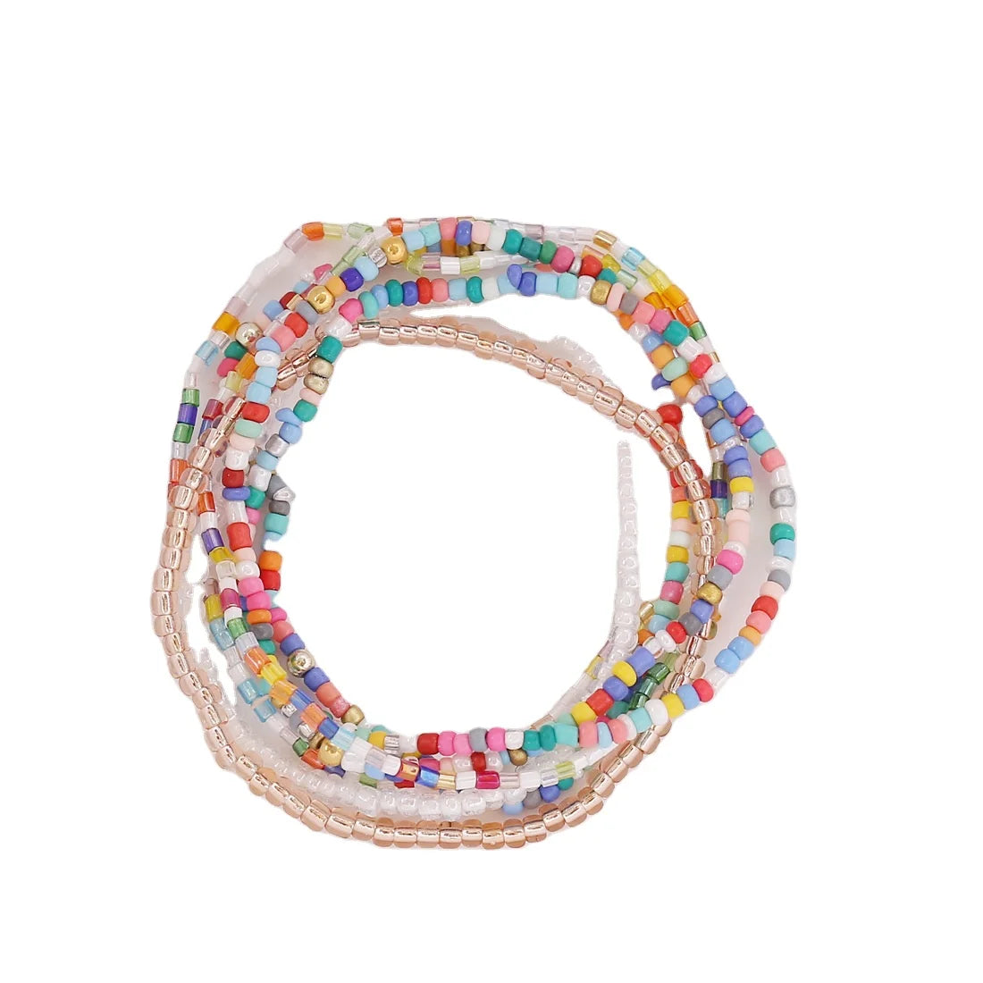 Boho Style Seed Beads Crystal Tassel Bracelet Women