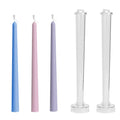 DIY Homemade  Candle Making Mold Supplies for Parties 10 Inch Clear Plastic Arylic Taper Candle Mold