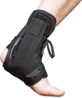HKJD Professional Protection Adjustable Lace up Compression Ankle Brace for Ankle Sprain and Plantar Fasciitis