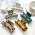 Super 13cm Large Rectangle Hair Claw Clip Girl Acetate Hair Clip Claw for Thick Hair Girl