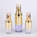 60ml 100ml Glossy White Acrylic Round Shape Mist Lid Spray Bottle Hair Products Custom Plastic Lotion Bottle