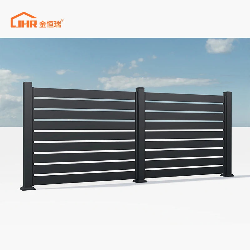 JHR Fence and Post Cheap Price Garden Used Metal Aluminum Powder Coating Hot Sell Factory Price Garden Fence Customized Size