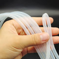 White Waterproof and High-temperature Resistant Sealing Ring Hollow Sealing Ring Anti-UV Silicone Rubber Tube