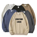 Unisex Clothing Solid O Neck Pullover Casual Fashion Loose Long Sleeve Sweatshirt