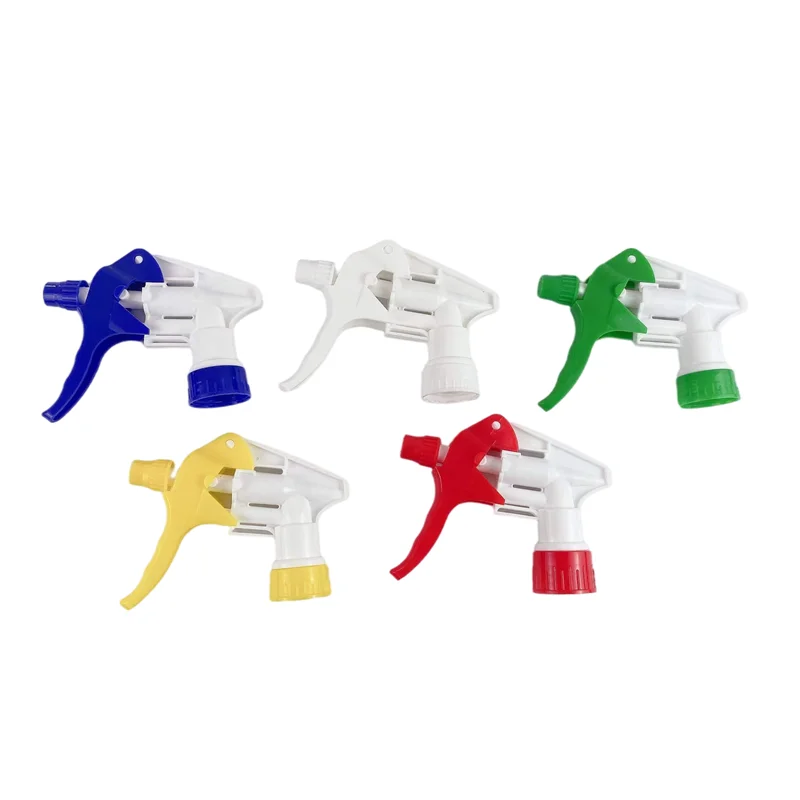 28/400 28mm Colorful Plastic D Type Non-Spill Hand Press Trigger Sprayer Bottle Pump Hand Held Garden Cleaning