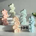 New Flower  Candle Mold Four-Leaf Clover Love Sunflower Flower Soap Mold Silicone Mold Handmade Mould