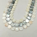 Wholesale Price 38 cm 10/15 mm Round Nature Shell in Strand DIY BEADS for Jewelry Making