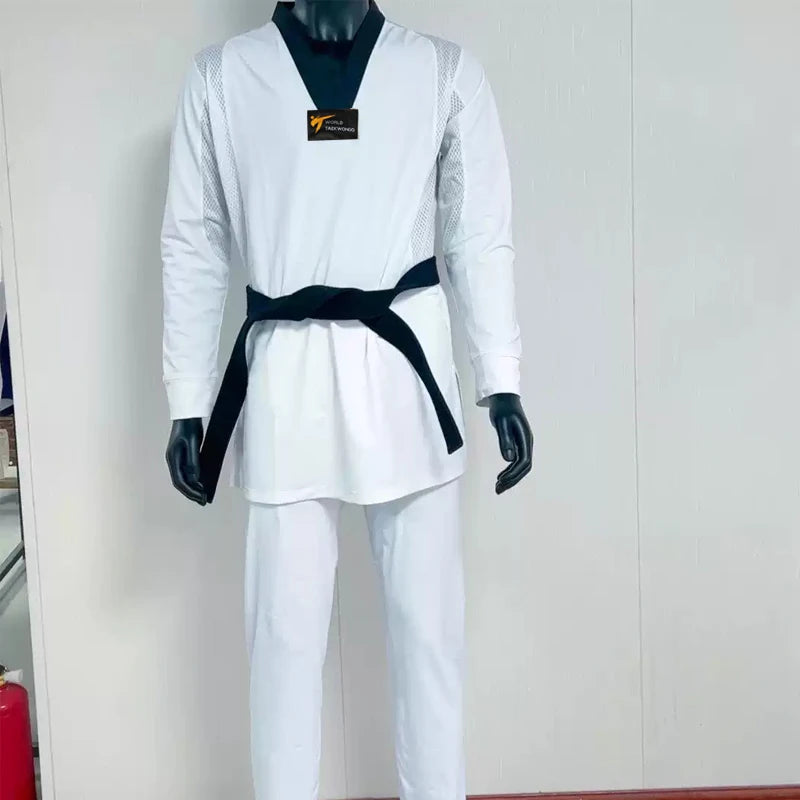 Wholesale Customized High Quality WTF Taekwondo Competition Uniforms Ultralight Mesh Fabric Martial Arts Equipment