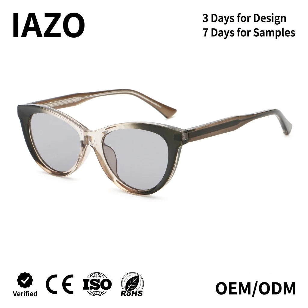 New Fashion Cat Eye Sunglasses Trend Sunglasses Plate Outdoor Sunscreen Sunshade Custom Logo MegaBDM