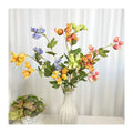 Modern Style Decoration Handcraft Nature Artificial Flower Silk Screen Lantern