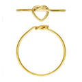 Fashion 14k Gold Filled Wire Stacking Ring Tiny Heart Minimalist Jewelry Ring for Women
