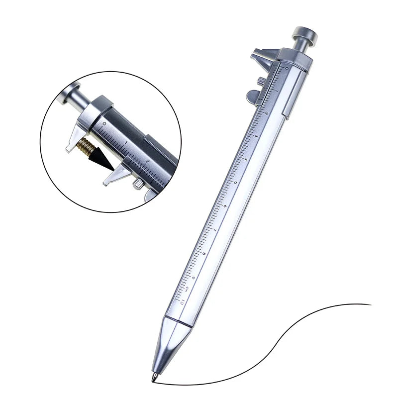 BECOL Wholesale 2 in 1 Plastic Multifunction Pen Tool Pen Professional Caliper Measurement Tool Ballpoint Pen for Students