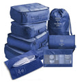 Custom Logo 8Pcs Set Luggage Packing Cubes Waterproof Travel Organizer Storage Bag Set for Clothes Shoes Cosmetic Storage Bag
