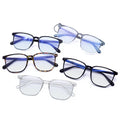 Luxury Fashion TR 90 Clear Frame Anti Blue Light Block AC Lenses Unisex Optical Eyeglasses for Reading
