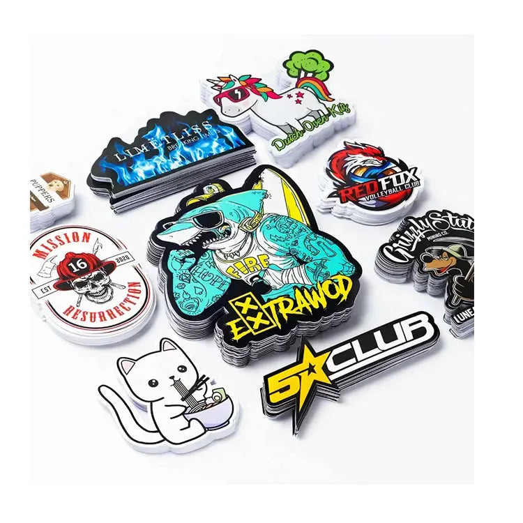 Factory Wholesale Vinyl Waterproof Anime Adhesive Sticker Labels Paper Labels