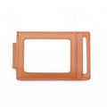 Custom Logo Slim Genuine Leather Card Holder Front Pocket Design Business Personal Use Low MOQ Custom Name Credit Logo 5/6 Inch