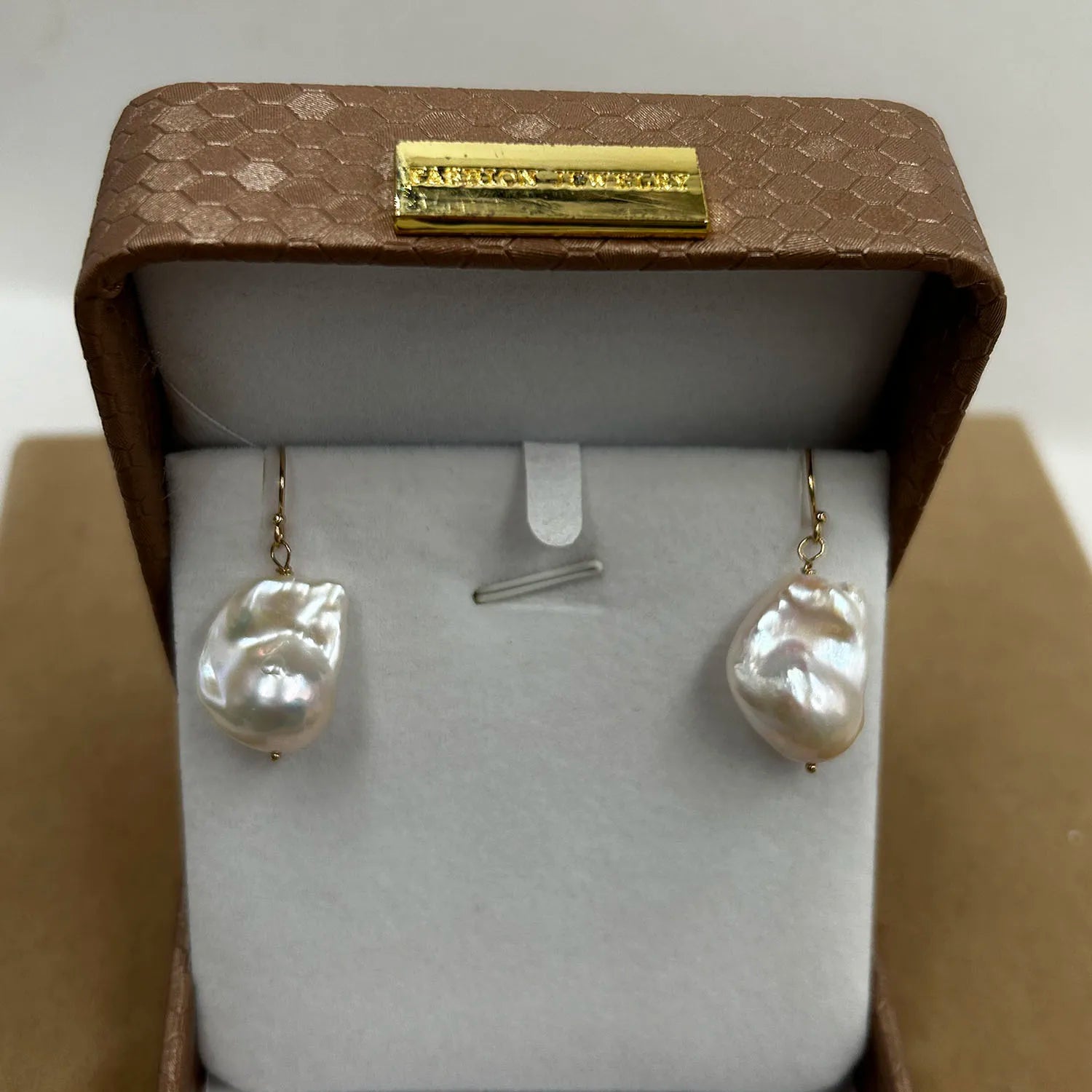Nature Baroque Freshwater Pearl Earrings Fashion 14K Gold Filled Waterproof Wedding Jewelry Factory Price for Engagement