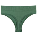 JOGOGO Wholesale Customize Womens Plus Size Mid Waist Seamless Thong Solid Color Comfortable Elastic T-string Bragas