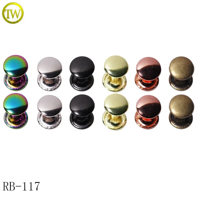 Custom Stud Button Retro Metal Rivets for Jeans Pockets Hats Bags Feet Luggage Shoes