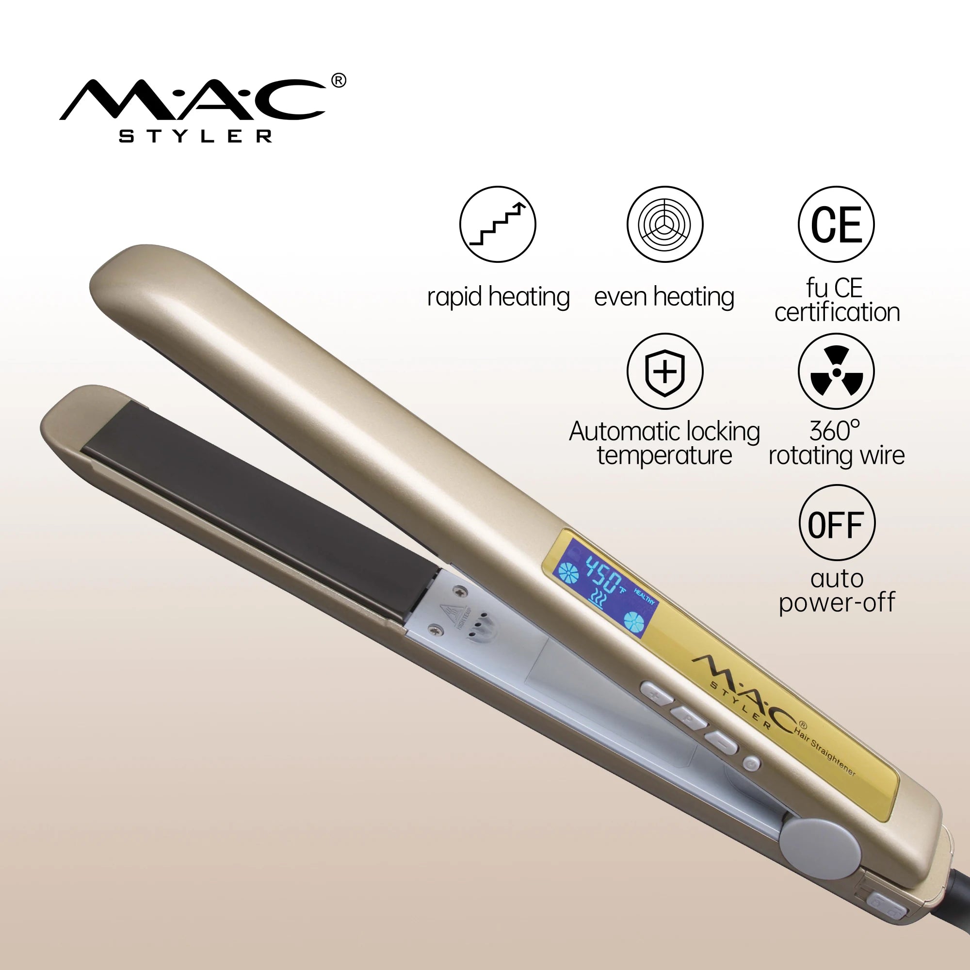 China Factory Direct Sale Negative Ion Curling&straightening Dual-purpose 480 F Narrow Ceramic Plate Hair Straightener Flat Iron