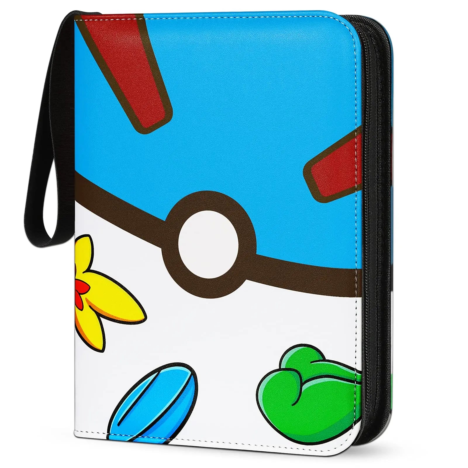 PU Leather Go Plus Collection Trading Game Box case Poke Mon Coloring Card Folder Holder Album Organizer Book with Sleeves
